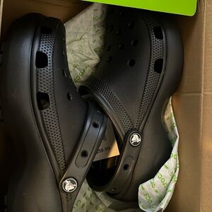 Platform Black Crocs